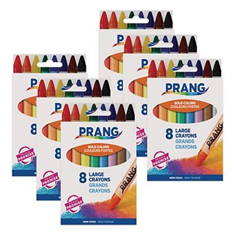 Dixon Prang 8 pc Soybean Large Crayons Set 6 pk