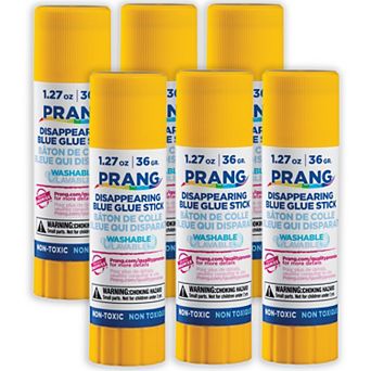 Dixon Prang 1.27 oz. Washable Blue Glue Stick 6 pk