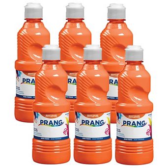 Dixon Prang 16 oz. Ready-to-Use Tempera Orange Paint 6 pk