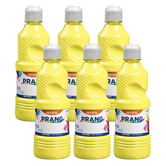 Dixon Prang 16 oz. Ready-to-Use Tempera Yellow Paint 6 pk