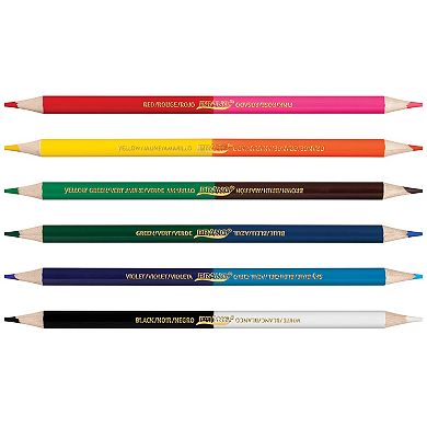 Dixon Prang 12 Color Duo Colored Pencils Set 12-pk.