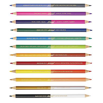 Dixon Prang 24 Color Duo Colored Pencils Set 6-pk.