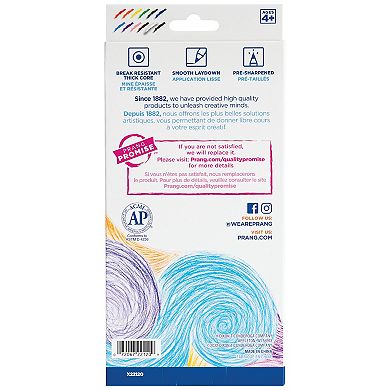 Dixon Prang 12 pc. Thick 3.3 mm Core Colored Pencils Set 6-pk.