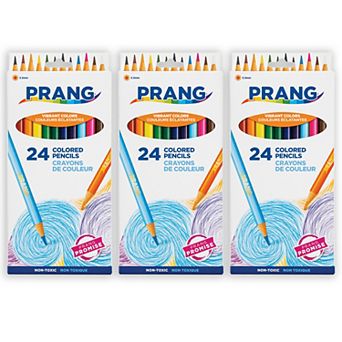 Dixon Prang 24 pc Thick 3.3 mm Core Colored Pencils Set 3 pk