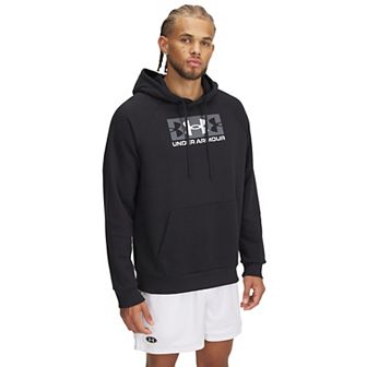 Big & Tall Under Armour Rival Fleece Block Logo Hoodie