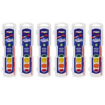 Dixon Prang 8 Color Semi-Moist Washable Watercolor Set 6 pk