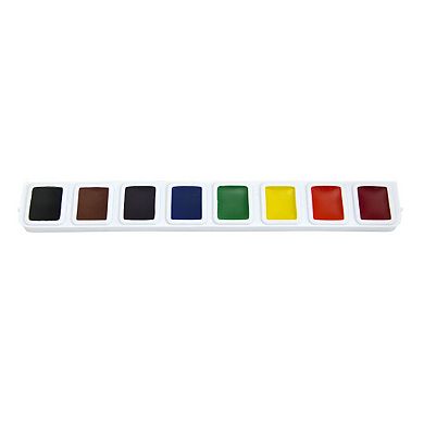 Dixon Prang 8 Color Half Pan Watercolor Refill Tray 3-pk.