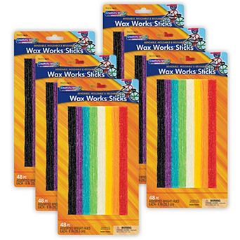 Dixon Creativity Street 48 pc Assorted Bright Hues Wax Works Sticks 6 pk