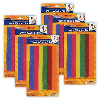 Dixon Creativity Street 48 pc Assorted Hot Colors Wax Works Stick Set 6 pk
