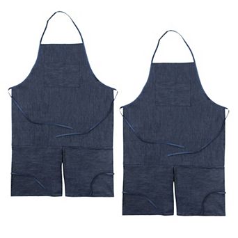 Dixon Creativity Street Adult Dark Blue Denim Apron 2 pk