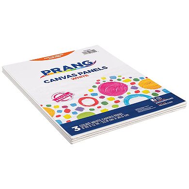 Dixon Prang 3-pc. White 9" x 12" Canvas Panels 2-pk.