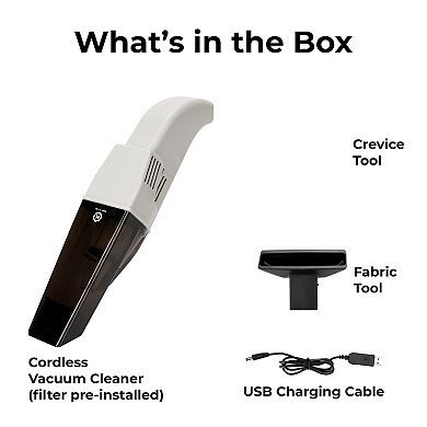 Kobot Portable Cordless Handheld Vacuum - White