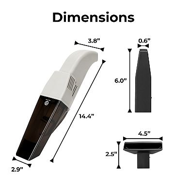 Kobot Portable Cordless Handheld Vacuum - White
