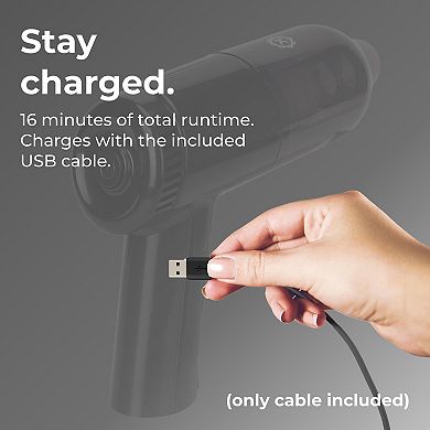 Kobot Portable Cordless Car Vacuum – Onyx