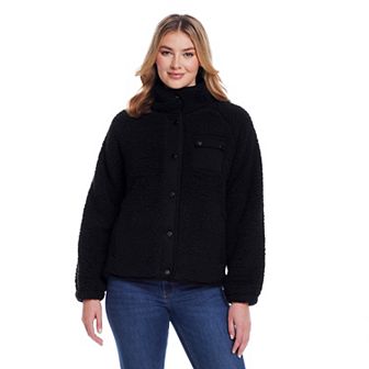 Women's Weathercast Snap Front Bonded Sherpa Fleece Jacket