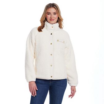Women's Weathercast Snap Front Bonded Sherpa Fleece Jacket