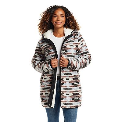 Women's Weathercast Hooded Sherpa Fleece Jacket