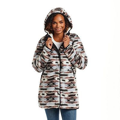 Women's Weathercast Hooded Sherpa Fleece Jacket