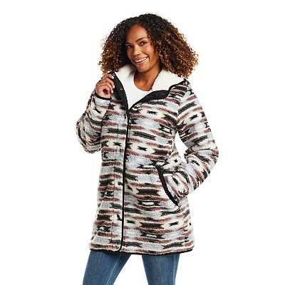 Women's Weathercast Hooded Sherpa Fleece Jacket