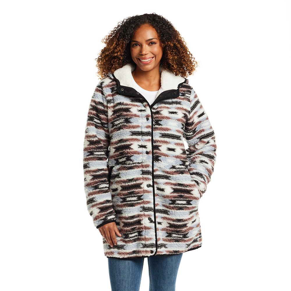 Women's Weathercast Hooded Sherpa Fleece Jacket