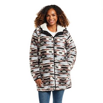 Women's Weathercast Hooded Sherpa Fleece Jacket
