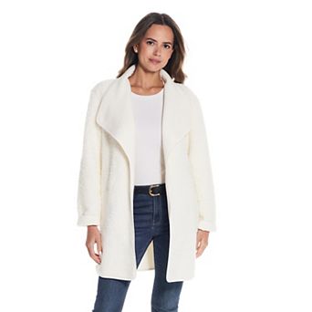 Women's Weathercast Ribbed Knit Sherpa-Lined Coatigan