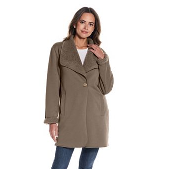 Women's Weathercast Ribbed Knit Sherpa-Lined Coatigan