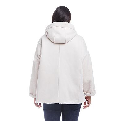 Plus Size Weathercast Reversible Faux Shearling Jacket