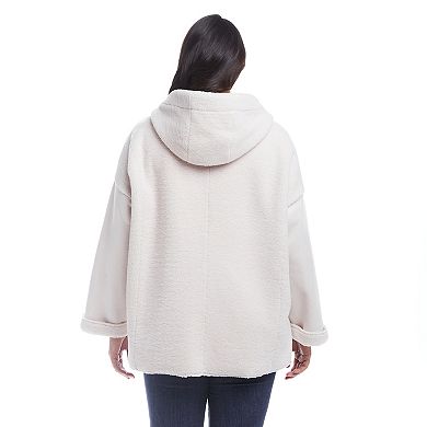 Plus Size Weathercast Reversible Faux Shearling Jacket