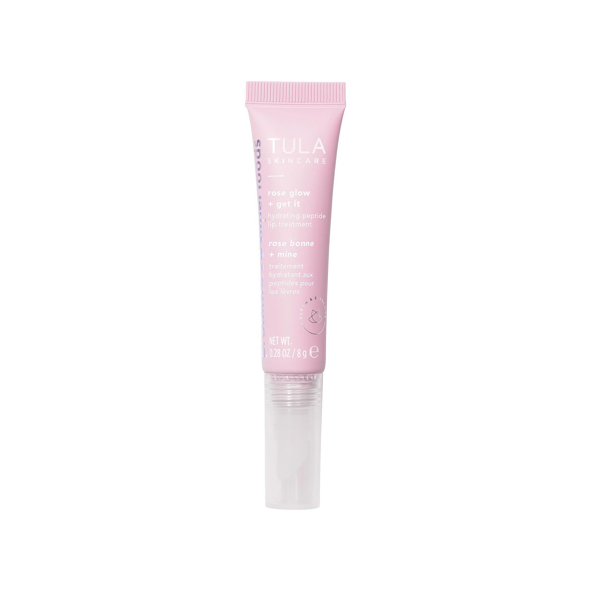 TULA Skincare Rose Glow + Get It Hydrating Peptide Lip Treatment, Size: 0.2