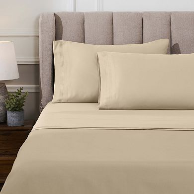 SUPERIOR Egyptian Cotton 1000 Thread Count Deep Pocket Solid Sheet Set