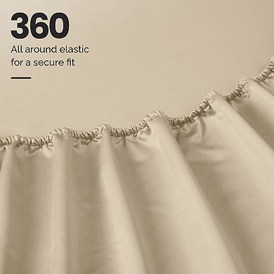SUPERIOR Egyptian Cotton 1000 Thread Count Deep Pocket Solid Sheet Set