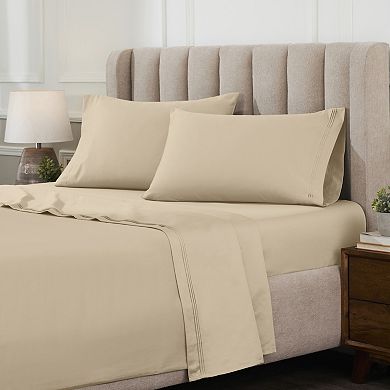 SUPERIOR Egyptian Cotton 1000 Thread Count Deep Pocket Solid Sheet Set
