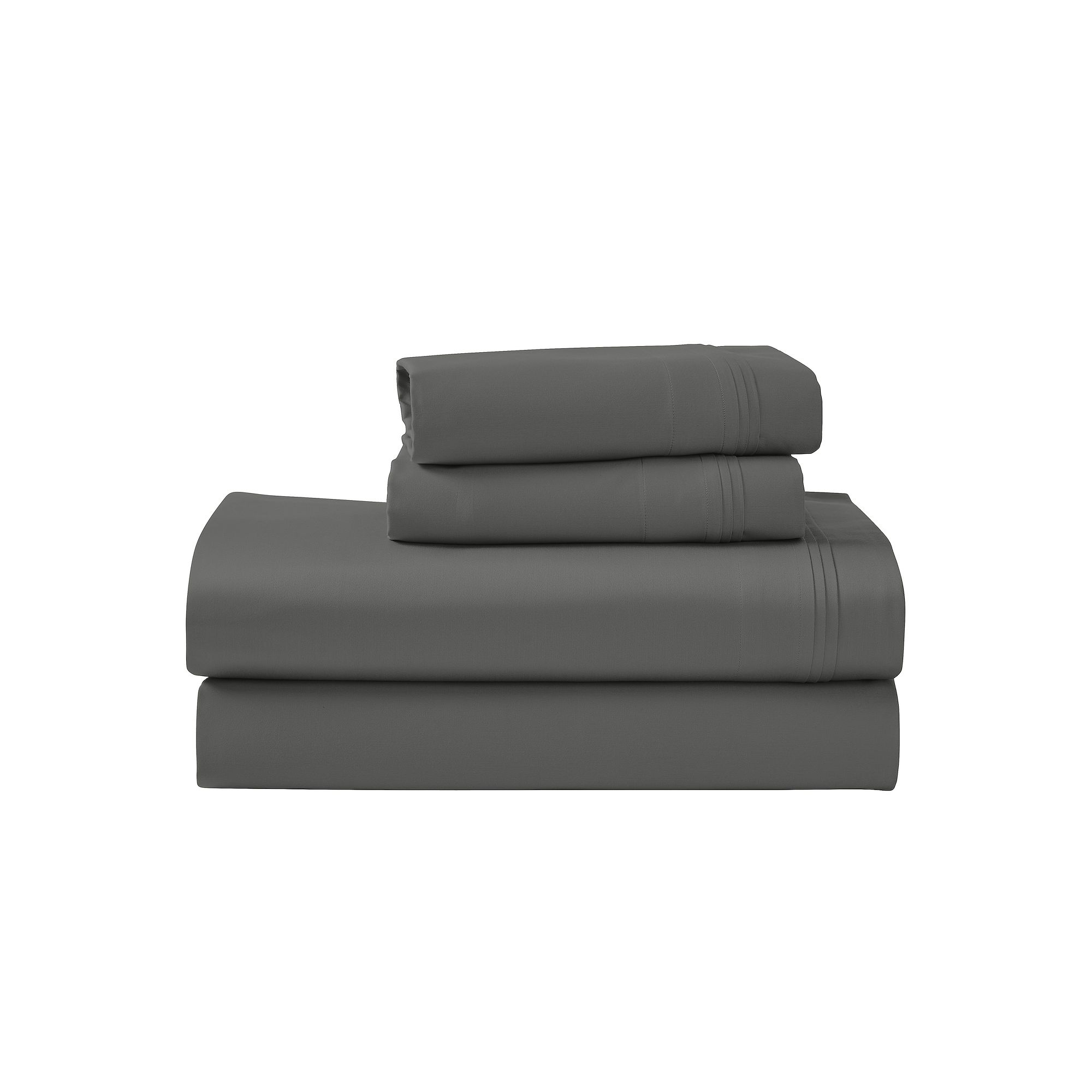 SUPERIOR Egyptian Cotton 1000 Thread Count Deep Pocket Solid Sheet Set, Gra