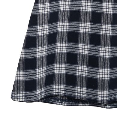 Girls 7-16 Tween Diva New York Graphic Sweatshirt, Plaid Skort, & Hair Tie Set