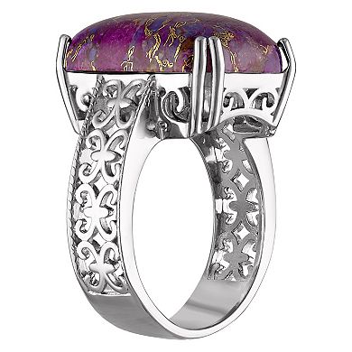 Designs by Gioelli Sterling Silver Copper Turquoise Ring