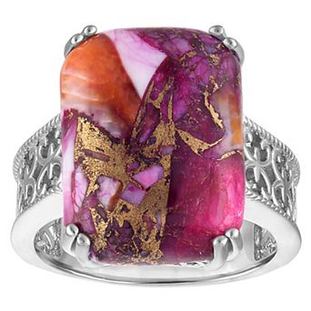 Designs by Gioelli Sterling Silver Copper Turquoise Ring