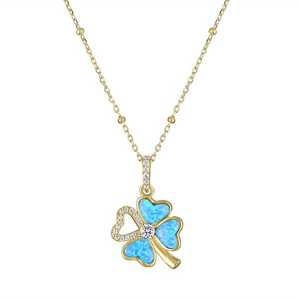 Luxury AAA Zircon Opal Clover Adjustable Bracelet