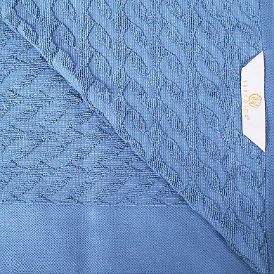 SUPERIOR 8-Piece Turkish Cotton Solid Towel Set
