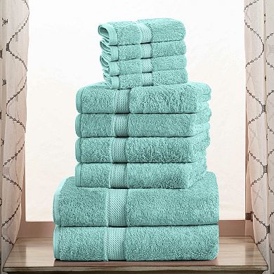 SUPERIOR 10-Piece Highly Absorbent Egyptian Cotton Towel Set