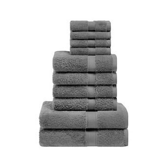 SUPERIOR 10 pc Highly Absorbent Egyptian Cotton Towel Set