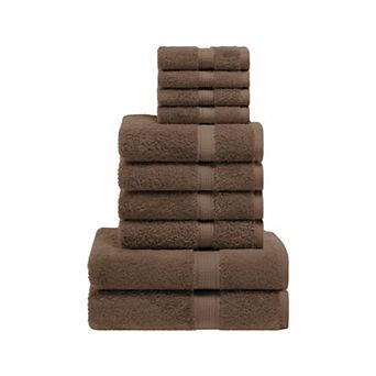 SUPERIOR 10 pc Highly Absorbent Egyptian Cotton Towel Set