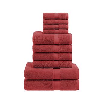 SUPERIOR 10 pc Highly Absorbent Egyptian Cotton Towel Set