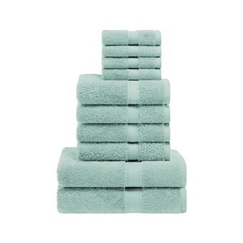 SUPERIOR 10 pc Highly Absorbent Egyptian Cotton Towel Set