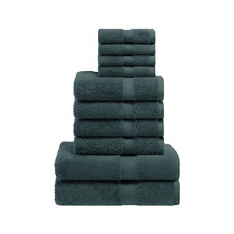 SUPERIOR 10 pc Highly Absorbent Egyptian Cotton Towel Set