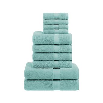 SUPERIOR 10 pc Highly Absorbent Egyptian Cotton Towel Set