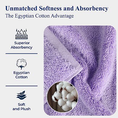 SUPERIOR Highly Absorbent Egyptian Cotton 3-Piece Towel Set