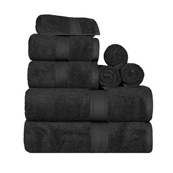 SUPERIOR 8 pc Highly Absorbent Egyptian Cotton Towel Set