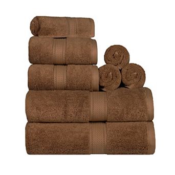 SUPERIOR 8 pc Highly Absorbent Egyptian Cotton Towel Set