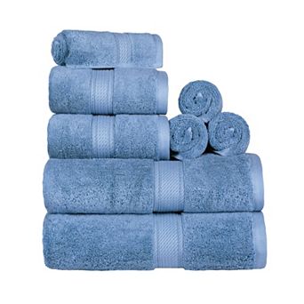 SUPERIOR 8 pc Highly Absorbent Egyptian Cotton Towel Set